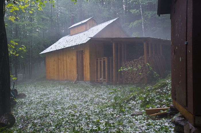 Sugar House After Hail Storm